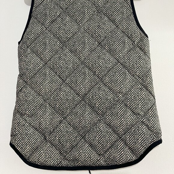 J.CREW Factory Herringbone Pattern Quilted Vest XXS - Picture 7 of 7